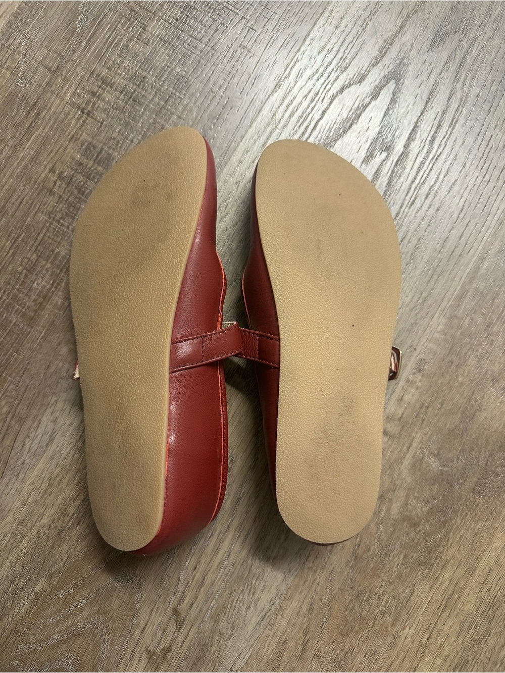 Origo Mary Jane Barefoot Flats in Red - Picture 6 of 6